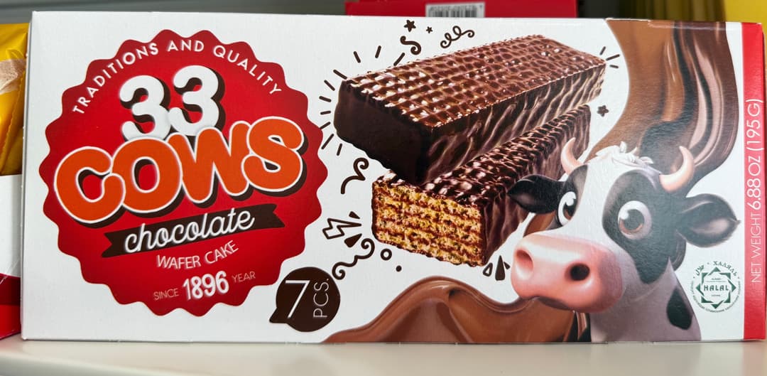 product-Wafer cake 33 cows chocolate